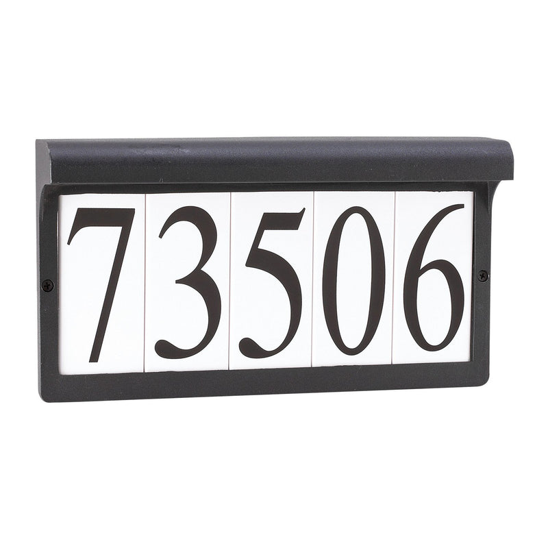Address Light 2-Light Outdoor Wall Sconce in Black