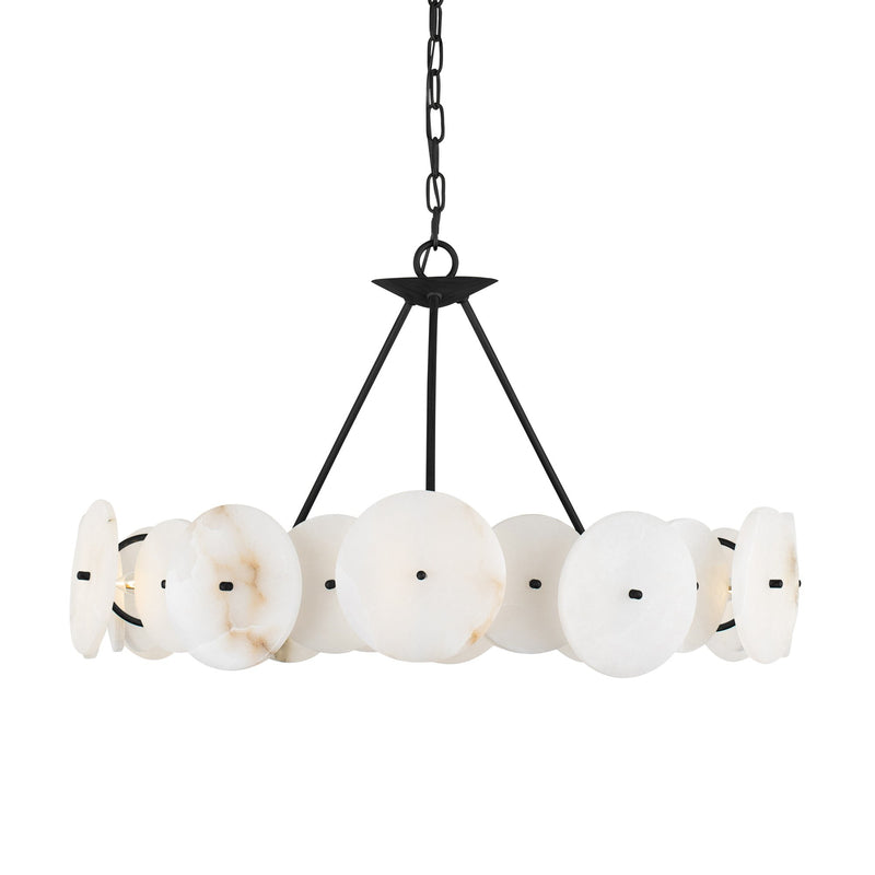 Cosmos 6-Light 30" Pendant in Matte Black