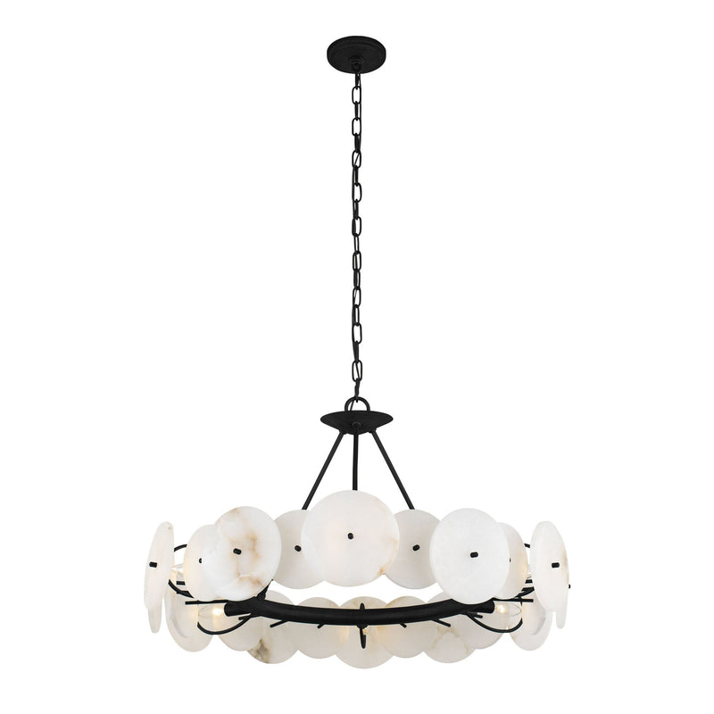 Cosmos 6-Light 30" Pendant in Matte Black