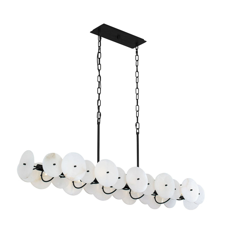 Cosmos 10-Light 50" Linear Pendant in Matte Black