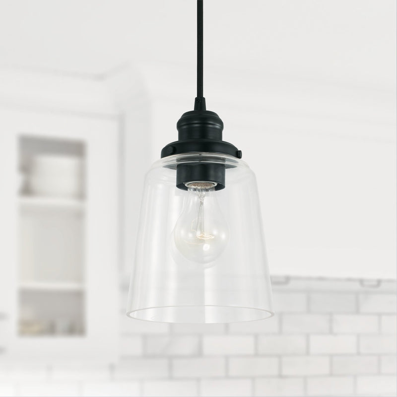 Fallon Mini Pendant in Matte Black
