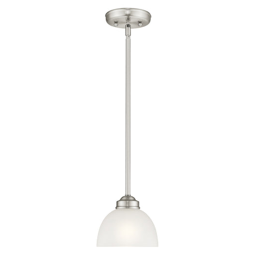 Somerset 1 Light Mini Pendant in Brushed Nickel