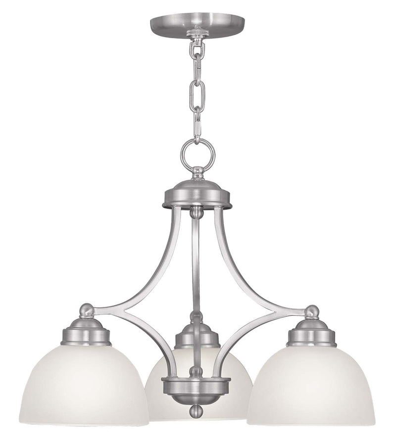 Somerset 3 Light Chandelier in Brushed Nickel