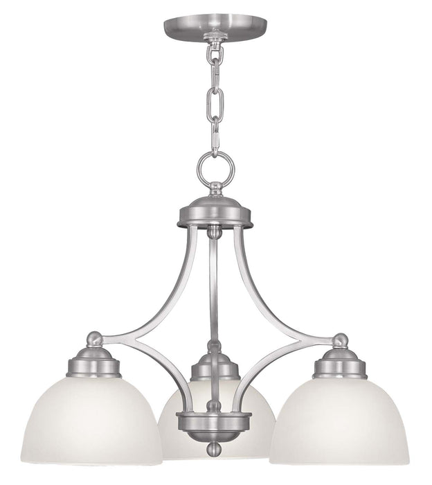 Somerset 3 Light Chandelier in Brushed Nickel