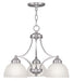 Somerset 3 Light Chandelier in Brushed Nickel
