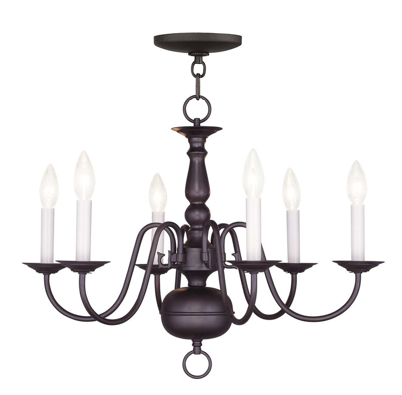Williamsburgh 6-Light Chandelier - Lamps Expo