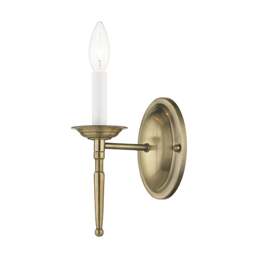 Williamsburgh 1 Light Wall Sconce in Antique Brass