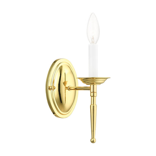 Williamsburgh 1 Light Wall Sconce in Polished Brass