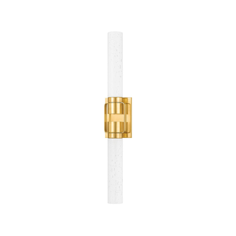 Glen Oaks 2-Light Wall Sconce in Aged Brass