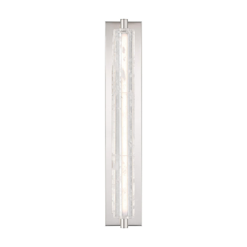 Crystallo Bath Sconce in Polished Nickel