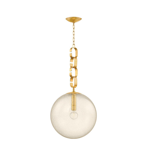 Nessa Large Pendant in Vintage Brass