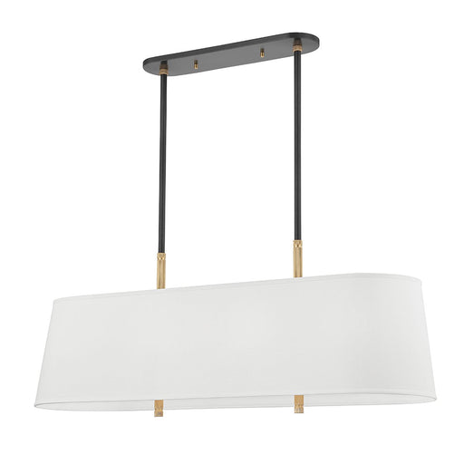 Bowery 8-Light Linear Pendant in Aged Brass/old Bronze