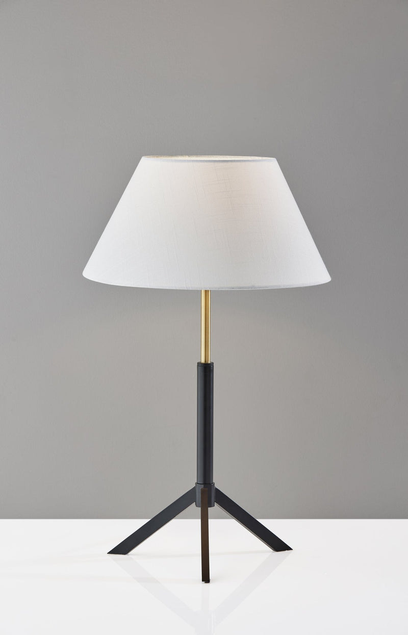 Harvey Table Lamp in Black W/ Brass