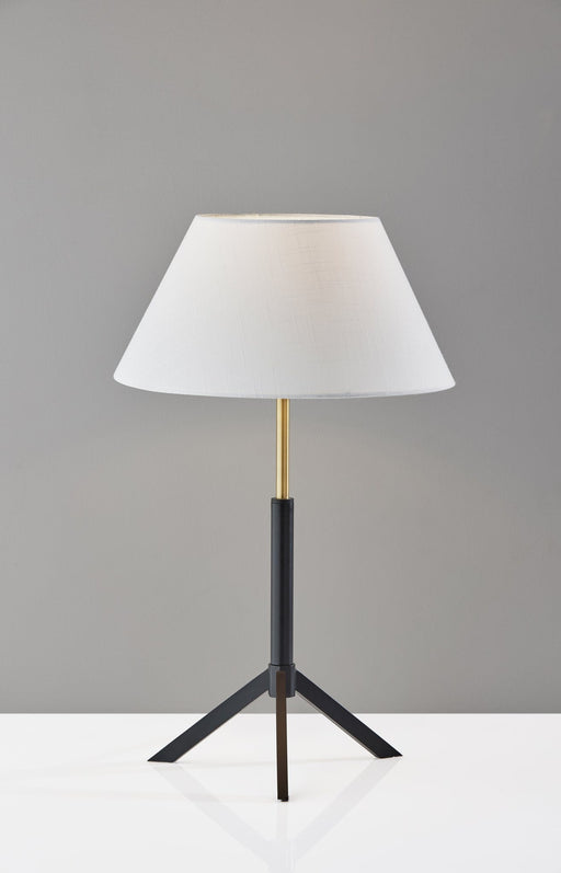 Harvey Table Lamp in Black W/ Brass