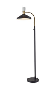 Patrick Floor Lamp in Black W/ Brass