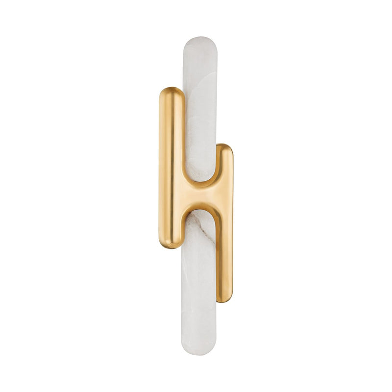 Rosalba 2-Light Wall Sconce in Vintage Brass