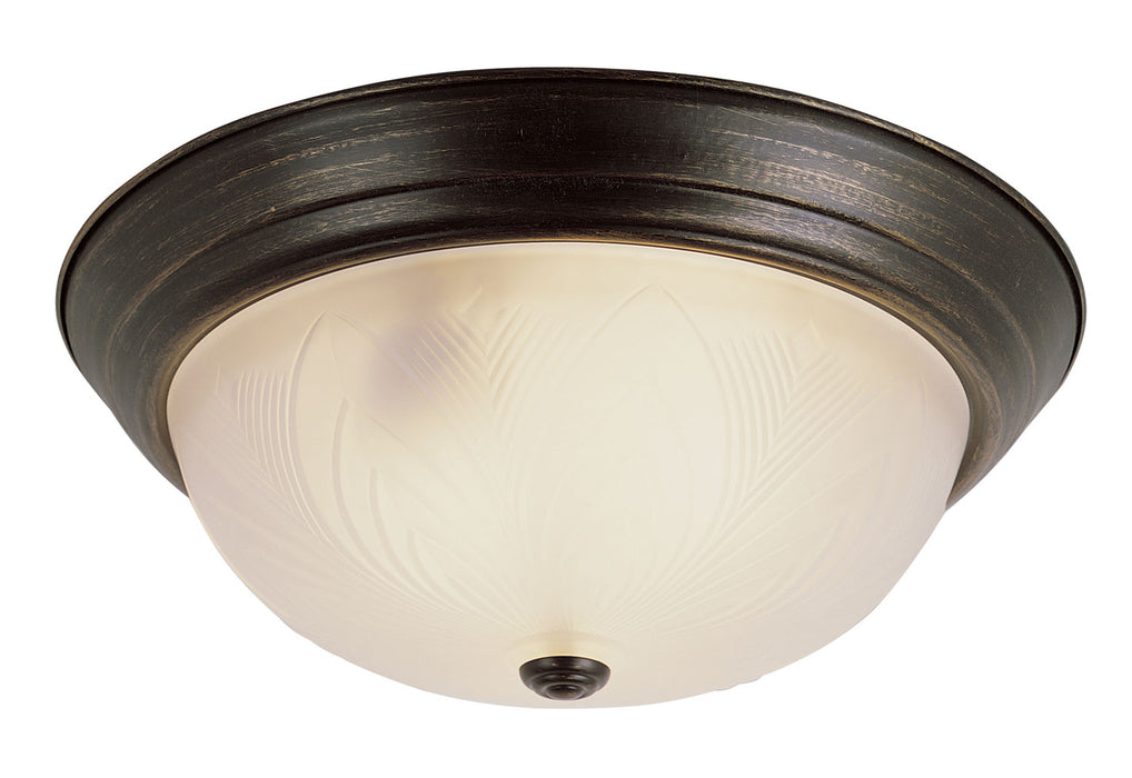 Del Mar 3-Light Flushmount in Rubbed Oil Bronze
