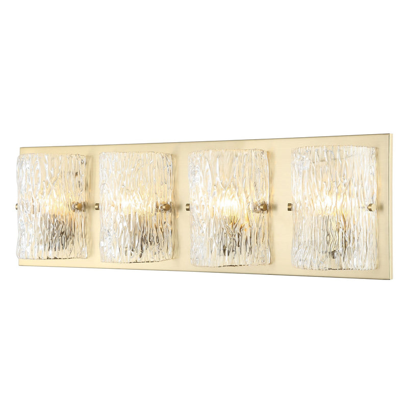 Morgan 4-Light 31" Vanity Light in Satin Brass