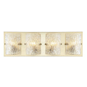 Morgan 4-Light 31" Vanity Light in Satin Brass