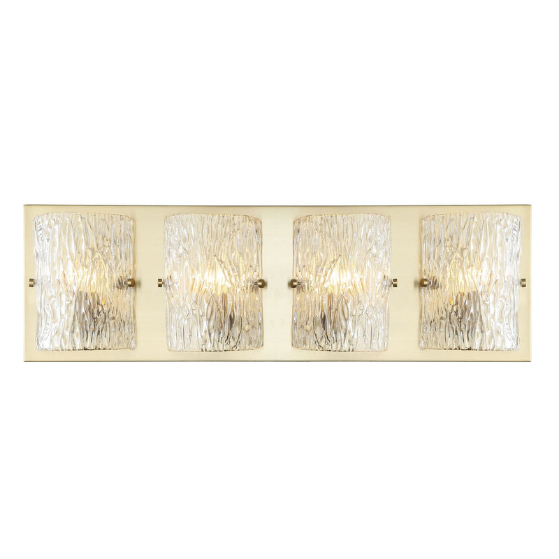 Morgan 4-Light 31" Vanity Light in Satin Brass