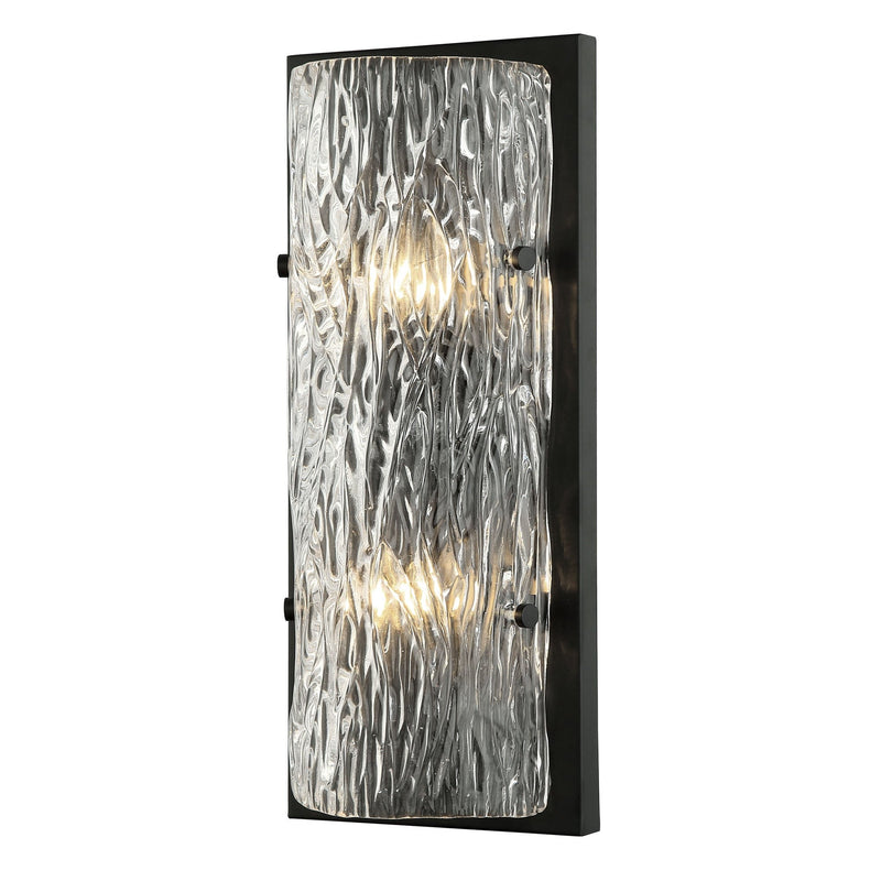 Morgan 2-Light 17" Wall Sconce in Black