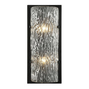 Morgan 2-Light 17" Wall Sconce in Black