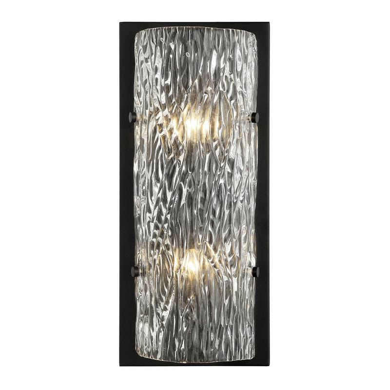 Morgan 2-Light 17" Wall Sconce in Black
