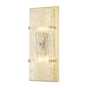 Morgan 2-Light 17" Wall Sconce in Satin Brass