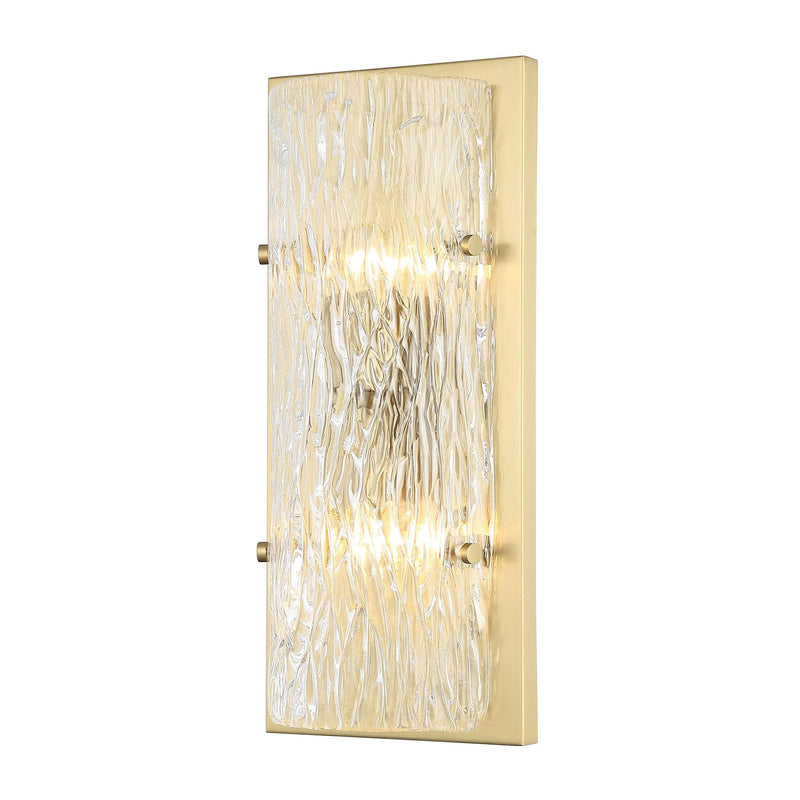 Morgan 2-Light 17" Wall Sconce in Satin Brass