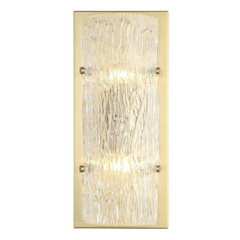 Morgan 2-Light 17" Wall Sconce in Satin Brass