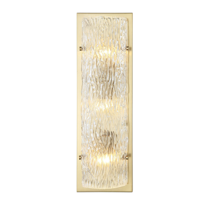 Morgan 3-Light 23.5" Wall Sconce in Satin Brass