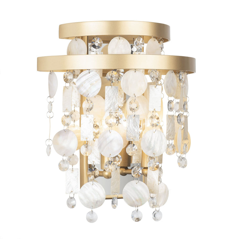 Kalani 2-Light 13.5" Wall Sconce in French Gold