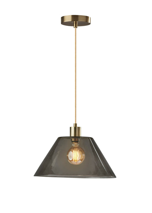 Zoe Pendant in Antique Brass