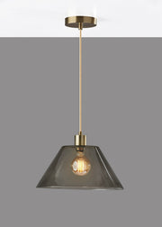 Zoe Pendant in Antique Brass
