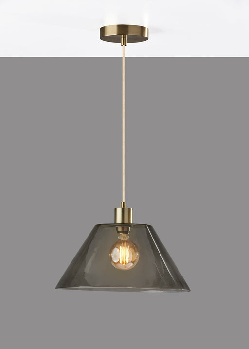 Zoe Pendant in Antique Brass
