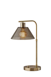 Zoe Desk Lamp in Antique Brass