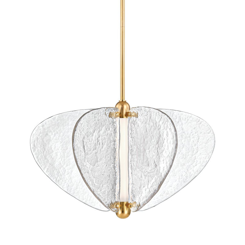 Freya Large Pendant in Vintage Brass
