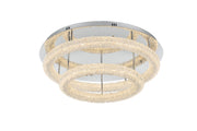 Bowen 2-Light 29.5" Flush Mount in Chrome