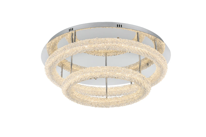 Bowen 2-Light 29.5" Flush Mount in Chrome
