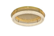 Bowen 29.5" Flush Mount in Satin Gold