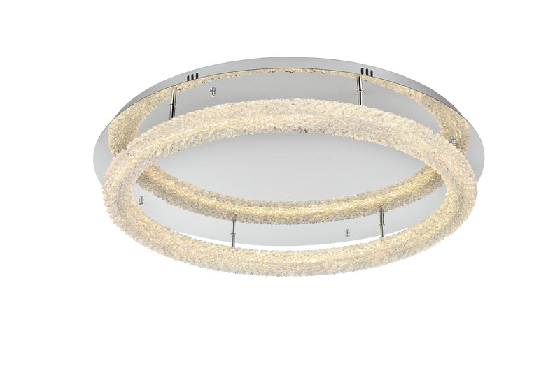 Bowen 33.5" Flush Mount in Chrome