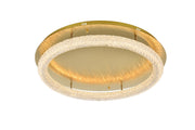 Bowen 33.5" Flush Mount in Satin Gold
