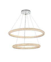 Bowen 2-Light 42" Chandelier in Chrome