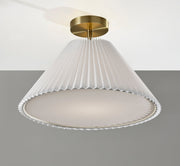 Scarlet Flush Mount in Antique Brass