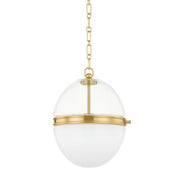 Donnell Small Pendant in Aged Brass