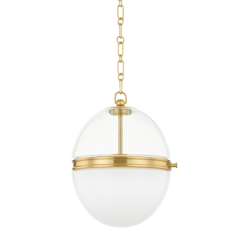Donnell Small Pendant in Aged Brass