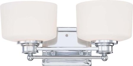 Soho 2-Light Bath Vanity Light in Polished Chrome