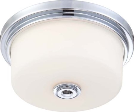 Soho 2-Light Flush Mount in Polished Chrome