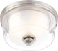 Decker 2 Light Medium Flush in Brushed Nickel
