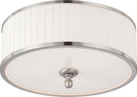 Candice 3-Light Flush Mount in Brushed Nickel